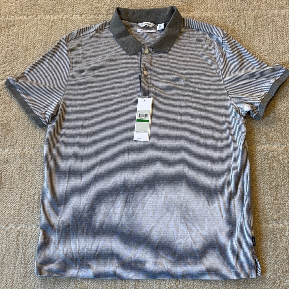 Calvin Klein Gray Polo Shirt